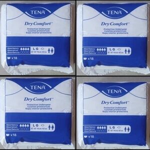 TENA Dry Comfort Protective Underwear lot of 4 NEW